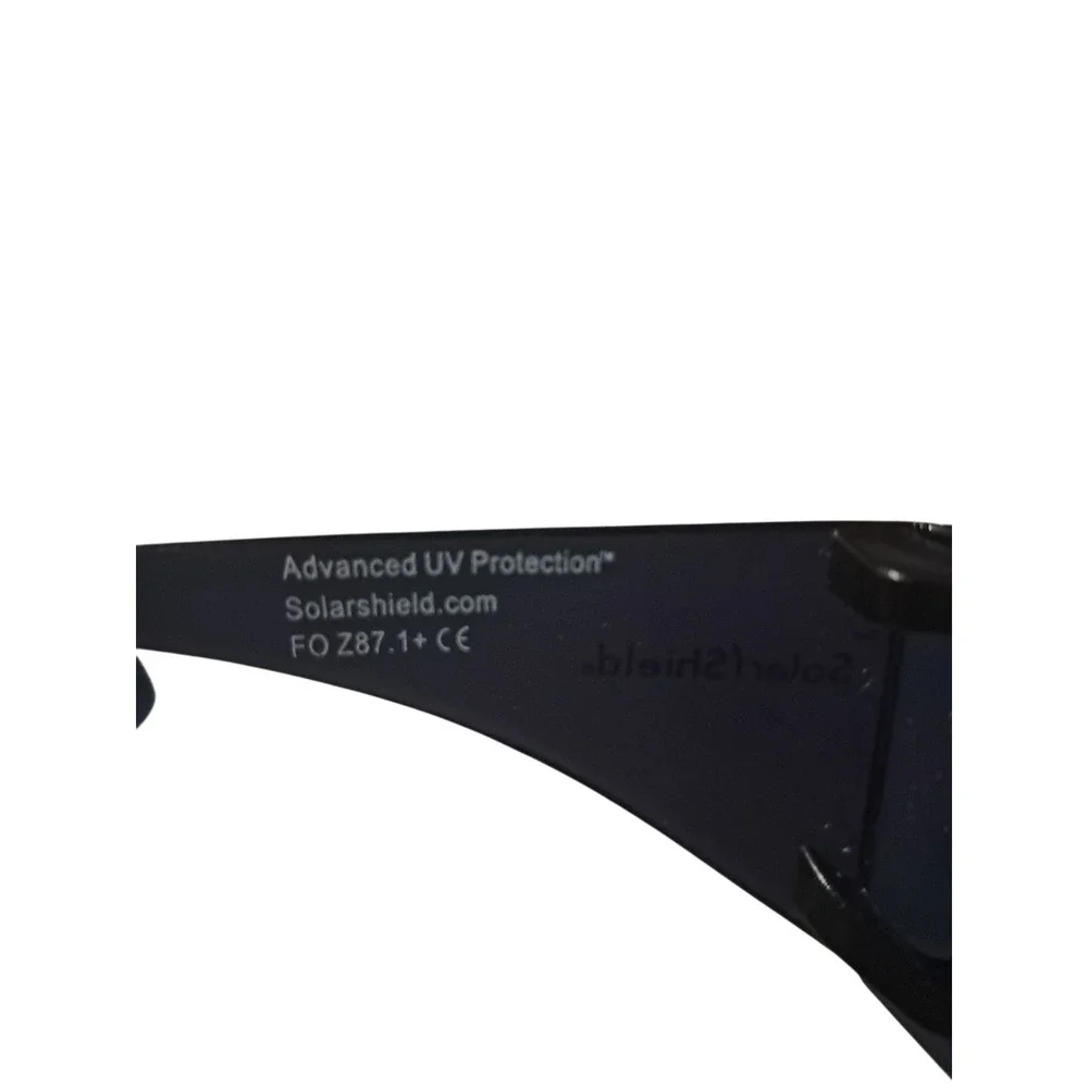 Solar Shield Polarized Fit Over Sunglasses,Size L‎ 100% UV, Black